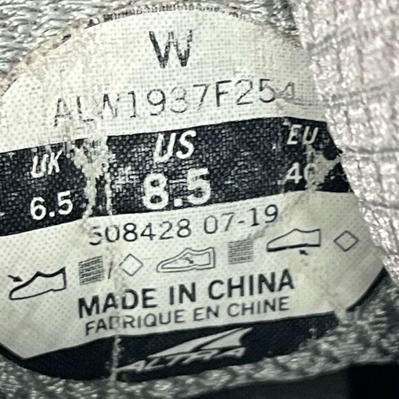 Altra Womens Torin 4 Running Shoes US 8.5 Grey/Purple Zero Drop - Picture 8 of 8